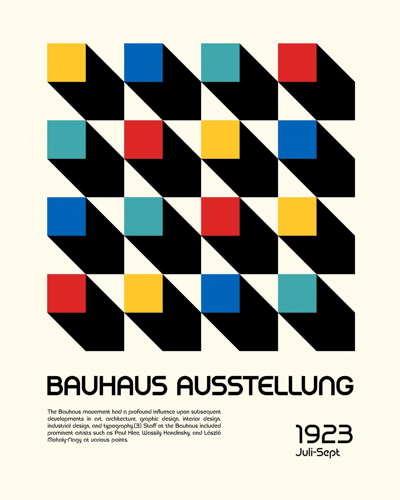 Poster - Bauhaus Ausstellung 1923