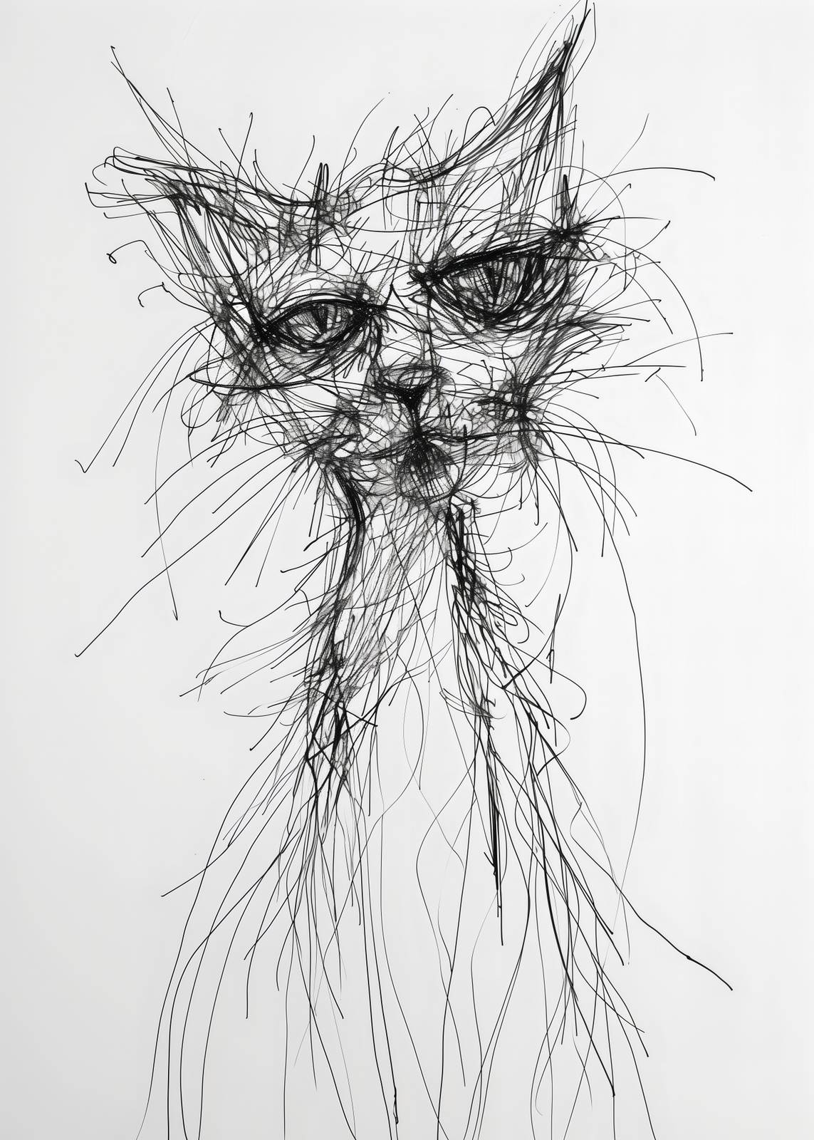 Poster - Abstract Cat Art