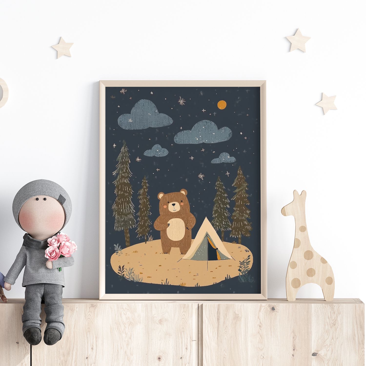 Poster - Bear Camping