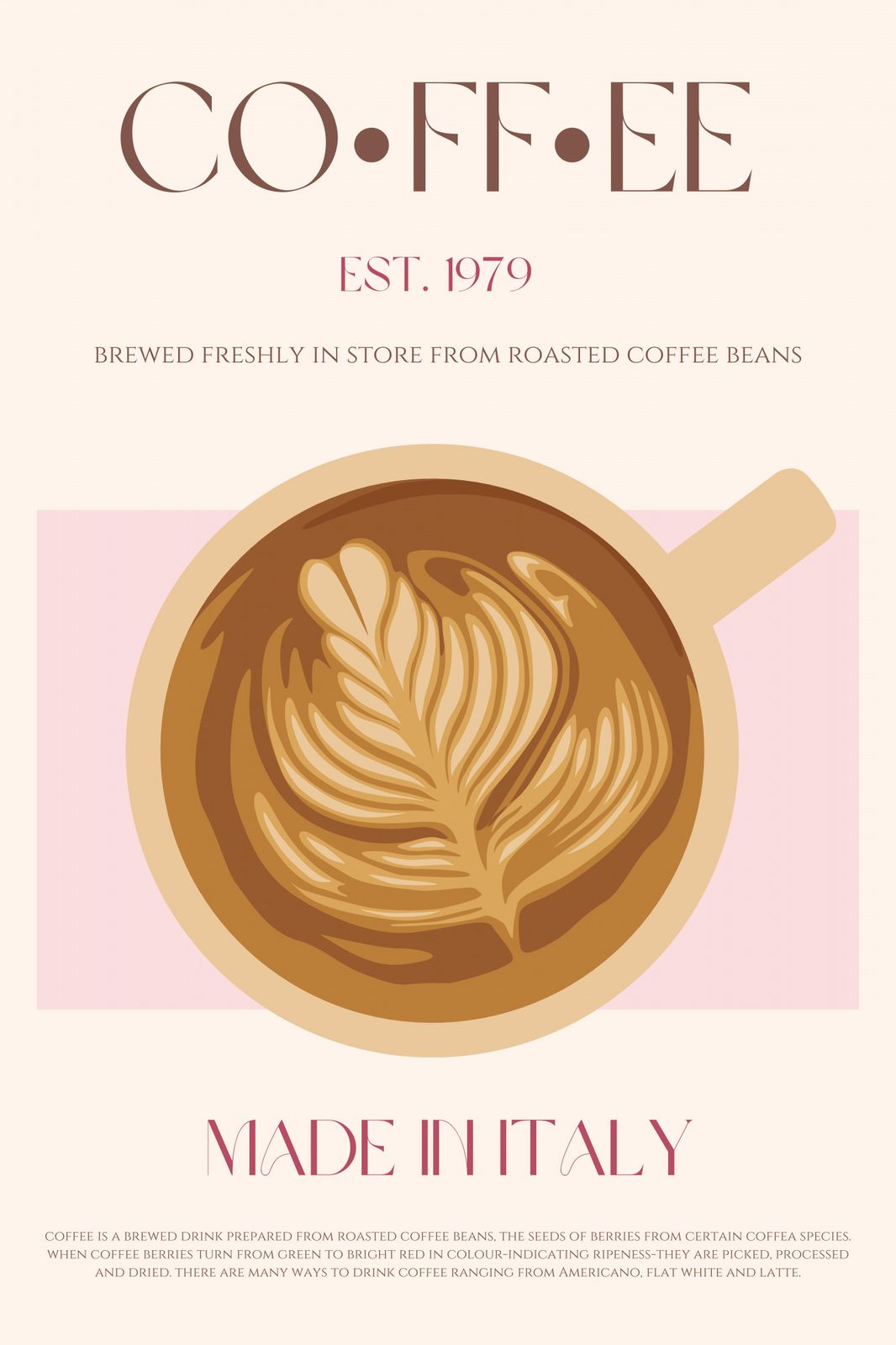 Poster - Coffee Art Est. 1979