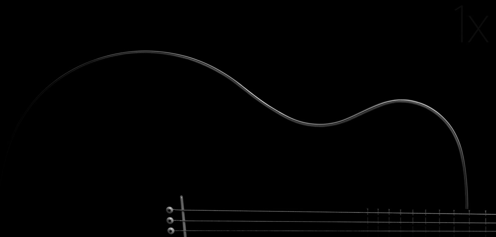 Poster - Acoustic Guitar Silhouette