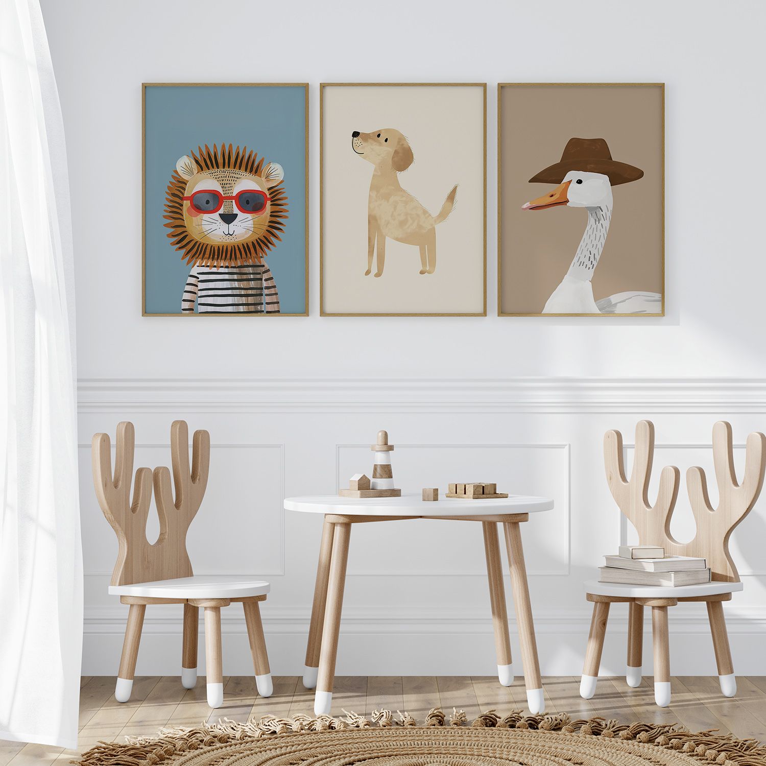 Poster - Animal Portraits / Set of 3