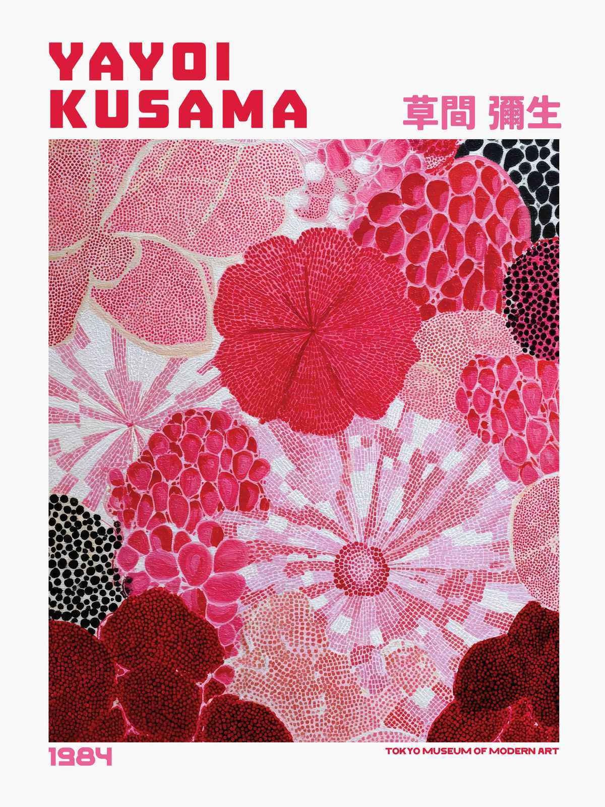 Poster - Yayoi Kusama Floral 1984