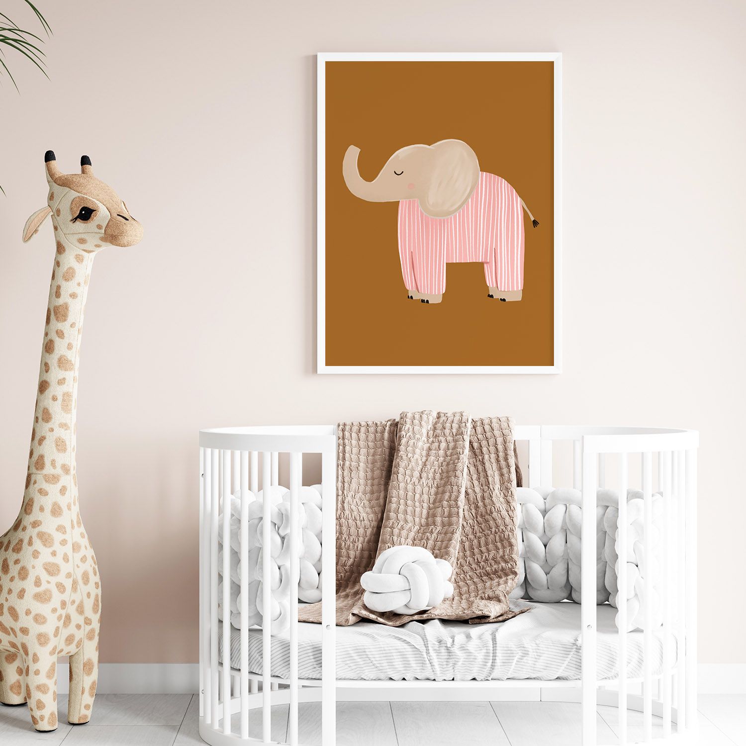 Poster - Pink Elephant for Kids