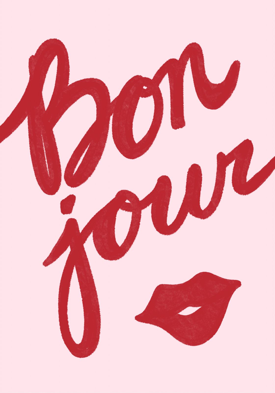 Poster - Bonjour Art Print