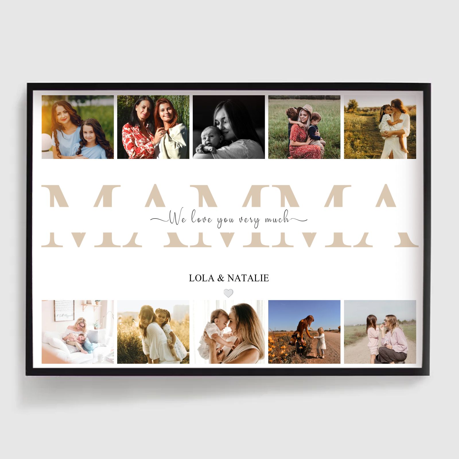Personalised Poster - Mother's Day Poster - Multi Languages