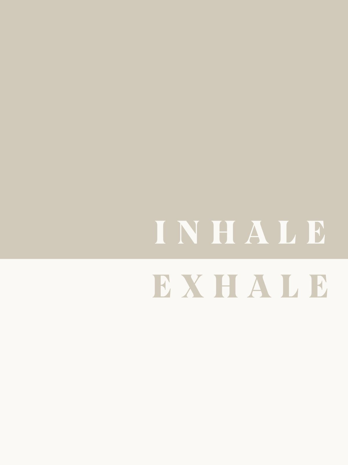 Poster - Inhale Exhale