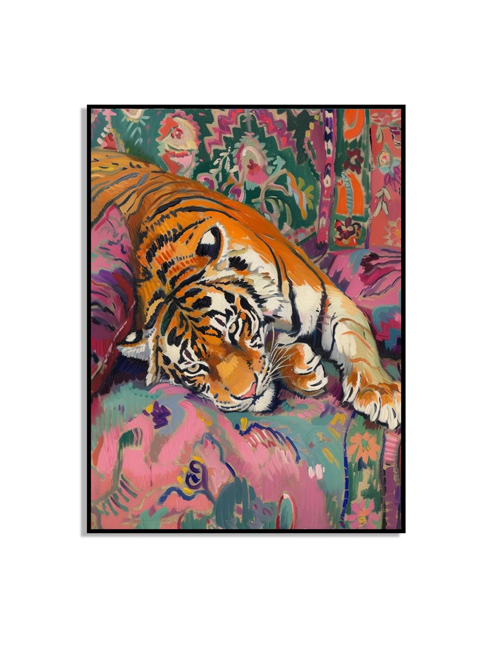 Tiger Resting Artwork Poster