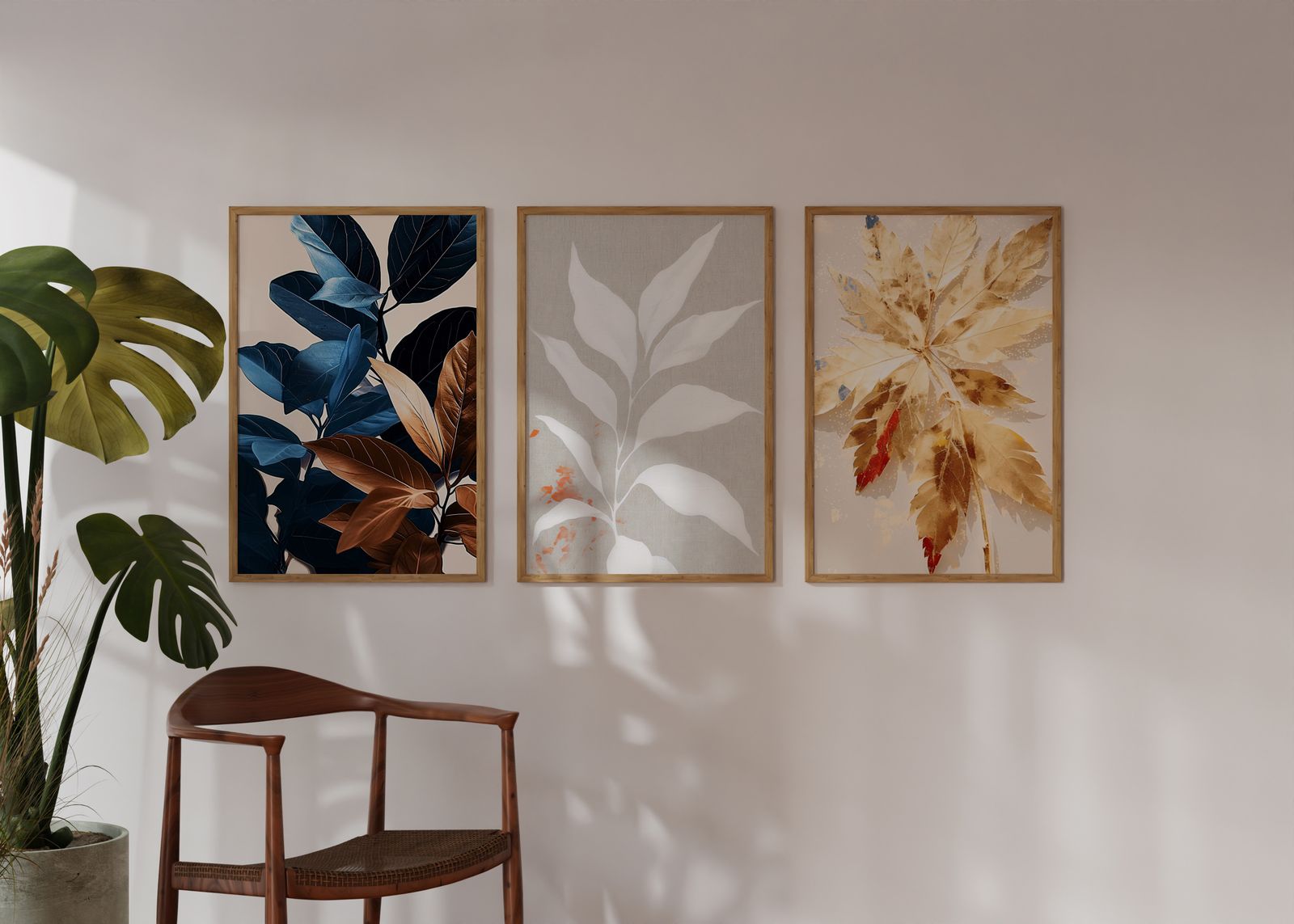 Poster - Botanical Leaf Art / Set of 3