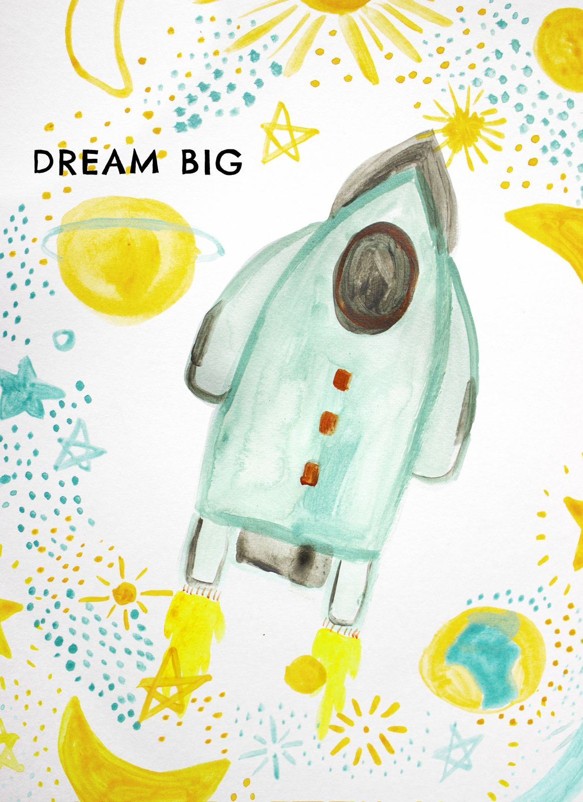 Poster - Dream Big Rocket