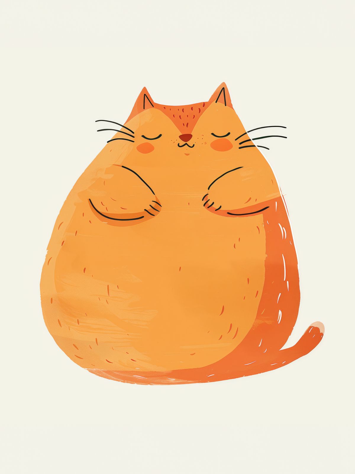 Poster - Orange Cat Design