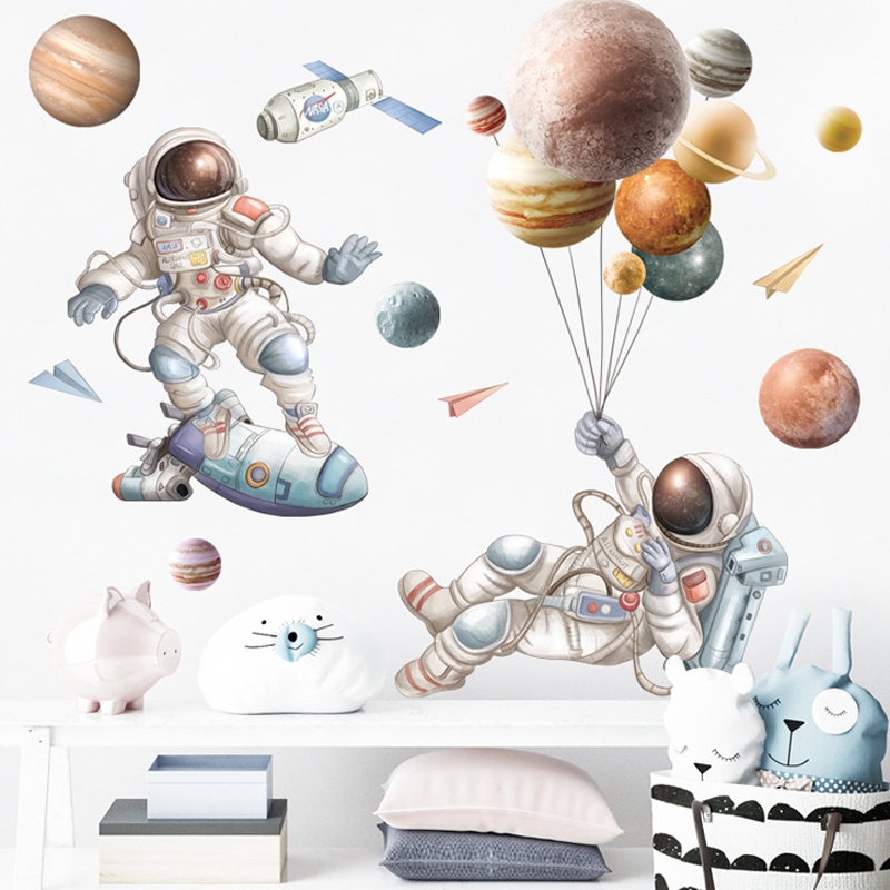 Wallsticker - Astronaut Planet