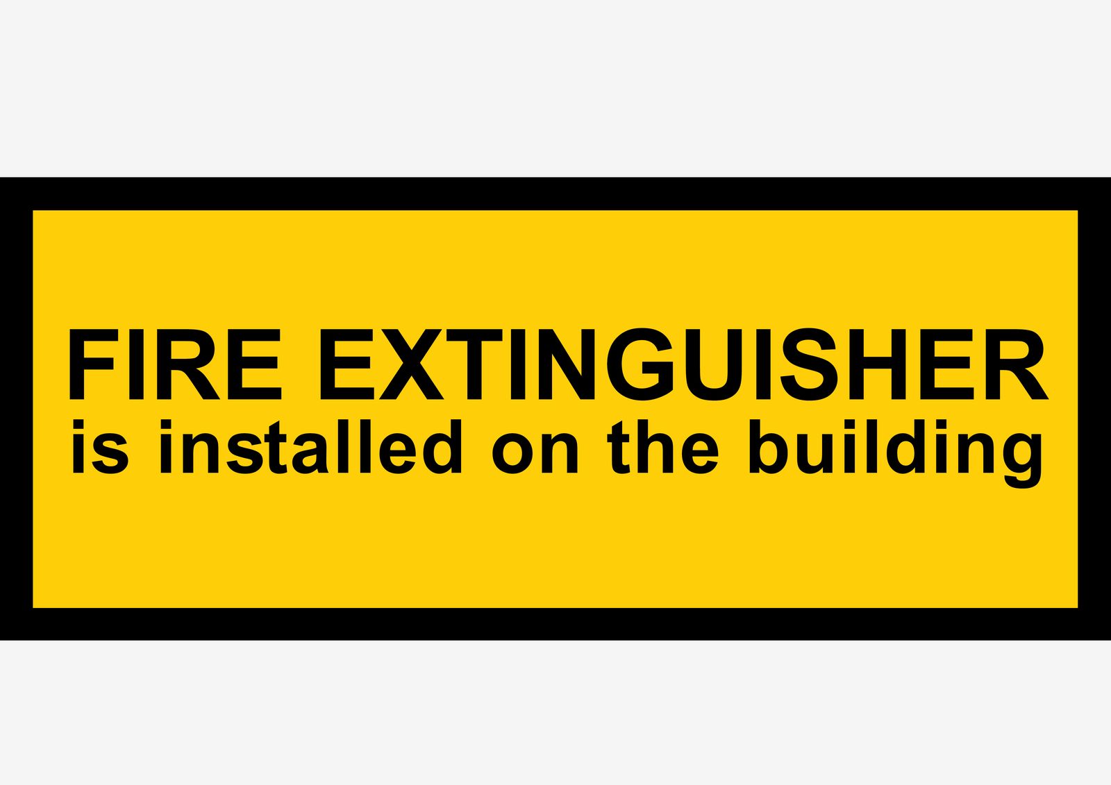 Sticker - Fire Extinguisher Warning