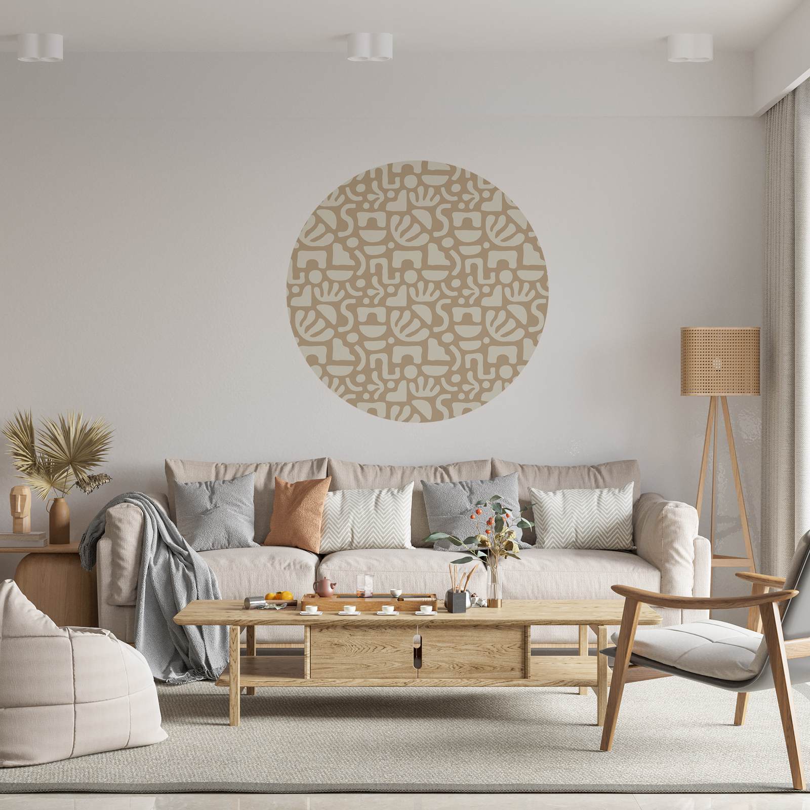 Wall Sticker / Circle - Abstract Pattern