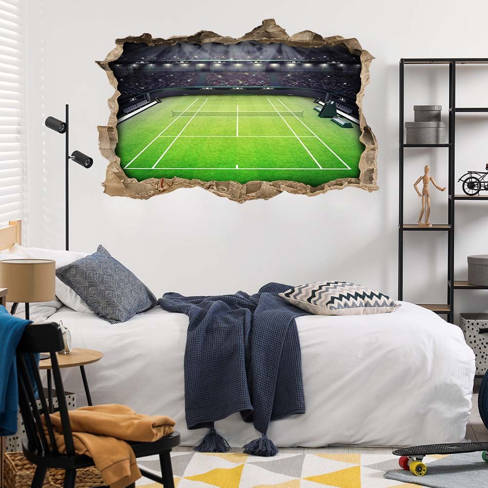 Wall Sticker - Tennis Court Art